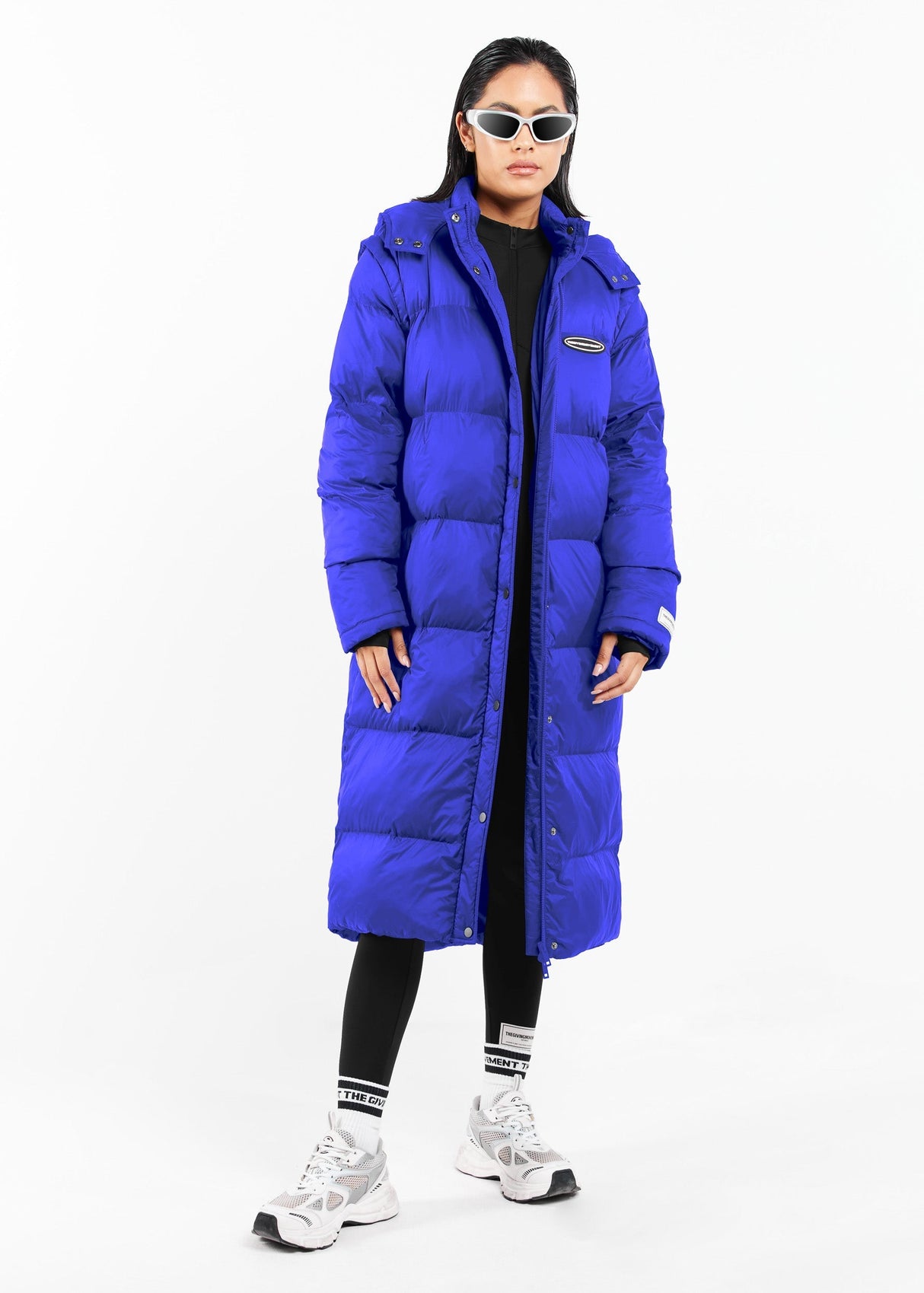 2-in-1 Long PUFFA Gilet & Jacket Moroccan Blue Unisex