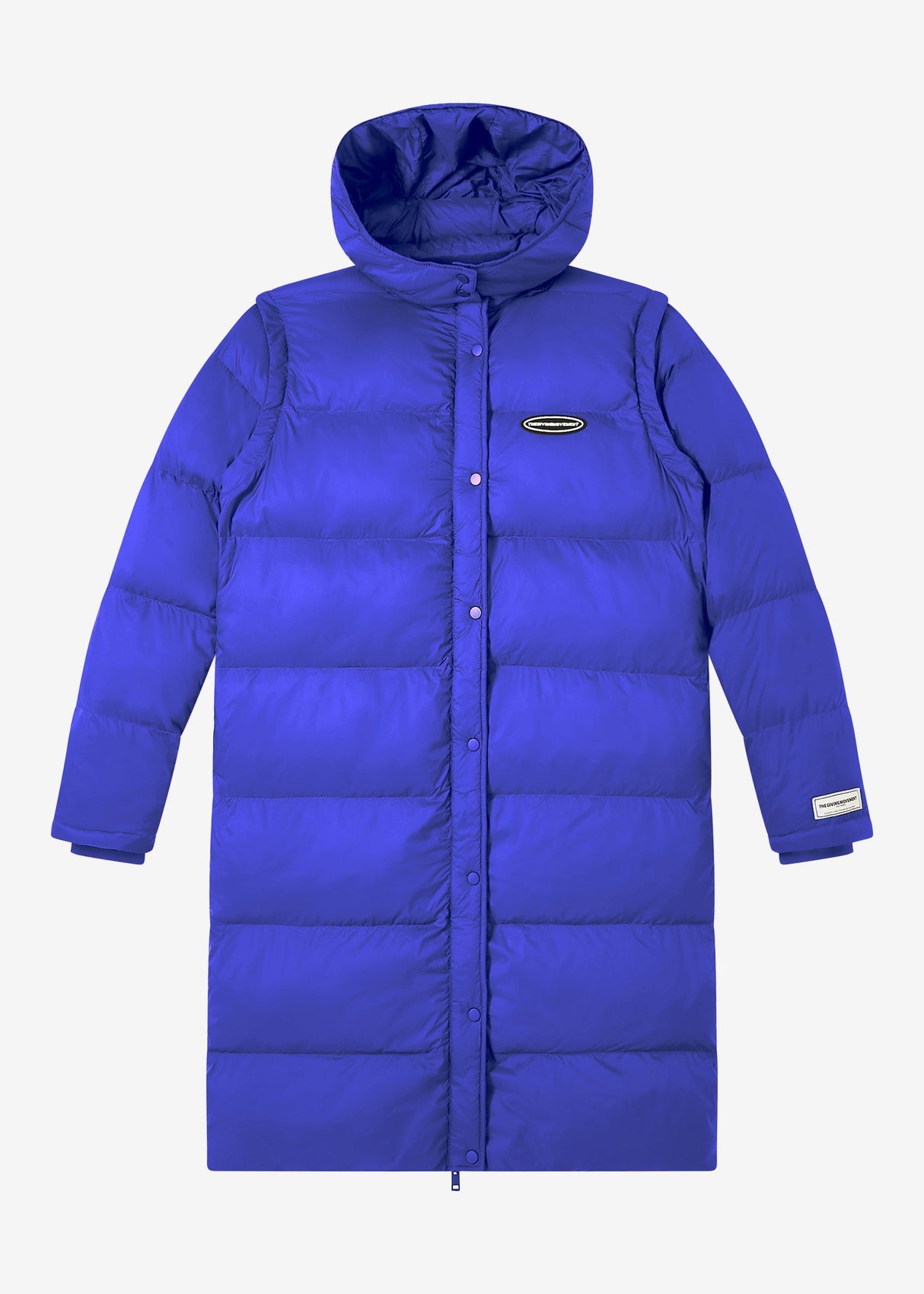 2-in-1 Long PUFFA Gilet & Jacket Moroccan Blue Unisex