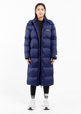 2-in-1 Long PUFFA Gilet & Jacket Navy Blue Unisex