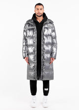 2-in-1 Long PUFFA Gilet & Jacket Pewter Unisex