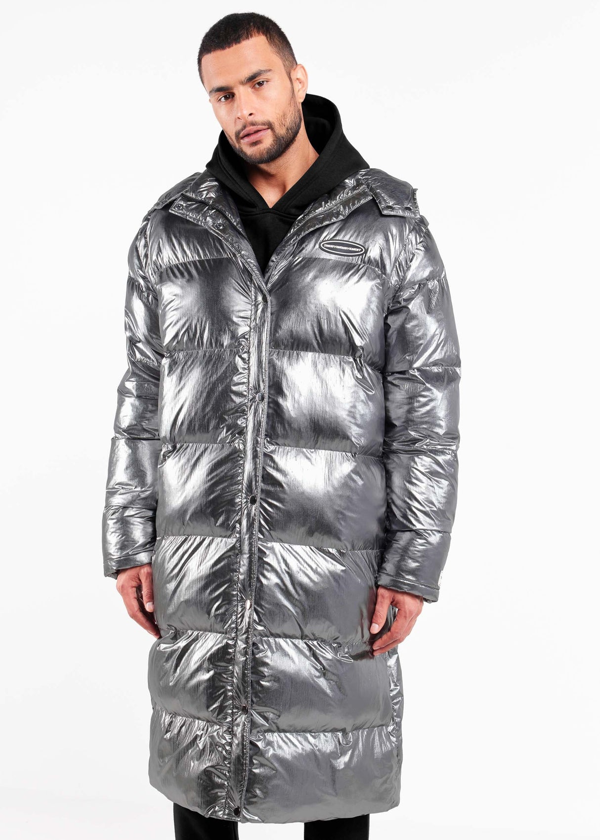 2-in-1 Long PUFFA Gilet & Jacket Pewter Unisex