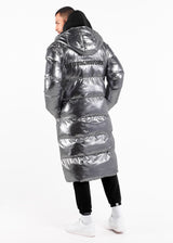 2-in-1 Long PUFFA Gilet & Jacket Pewter Unisex