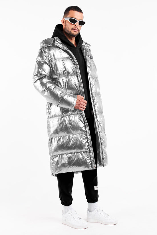 2-in-1 Long PUFFA Gilet & Jacket Silver Unisex