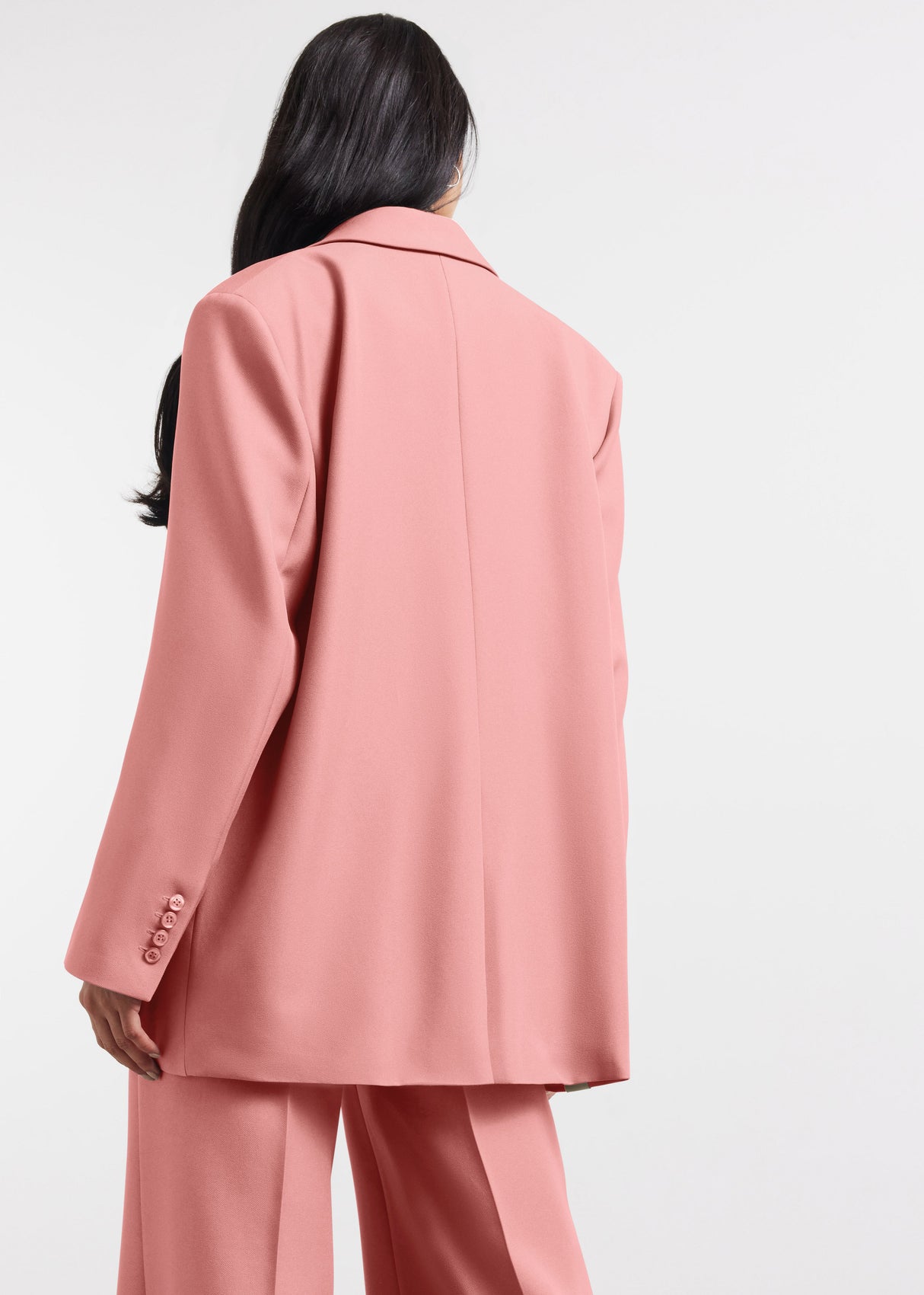 Oversized Re-Form100© Blazer Blush Pink