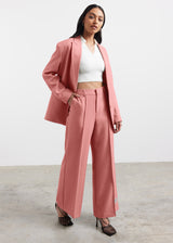 Oversized Re-Form100© Blazer Blush Pink