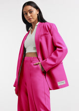 Oversized Re-Form100© Blazer Fuschia Pink