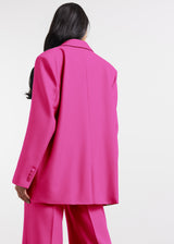 Oversized Re-Form100© Blazer Fuschia Pink