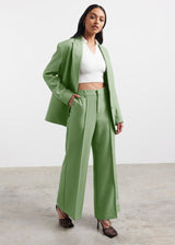 Oversized Re-Form100© Blazer Sage Green