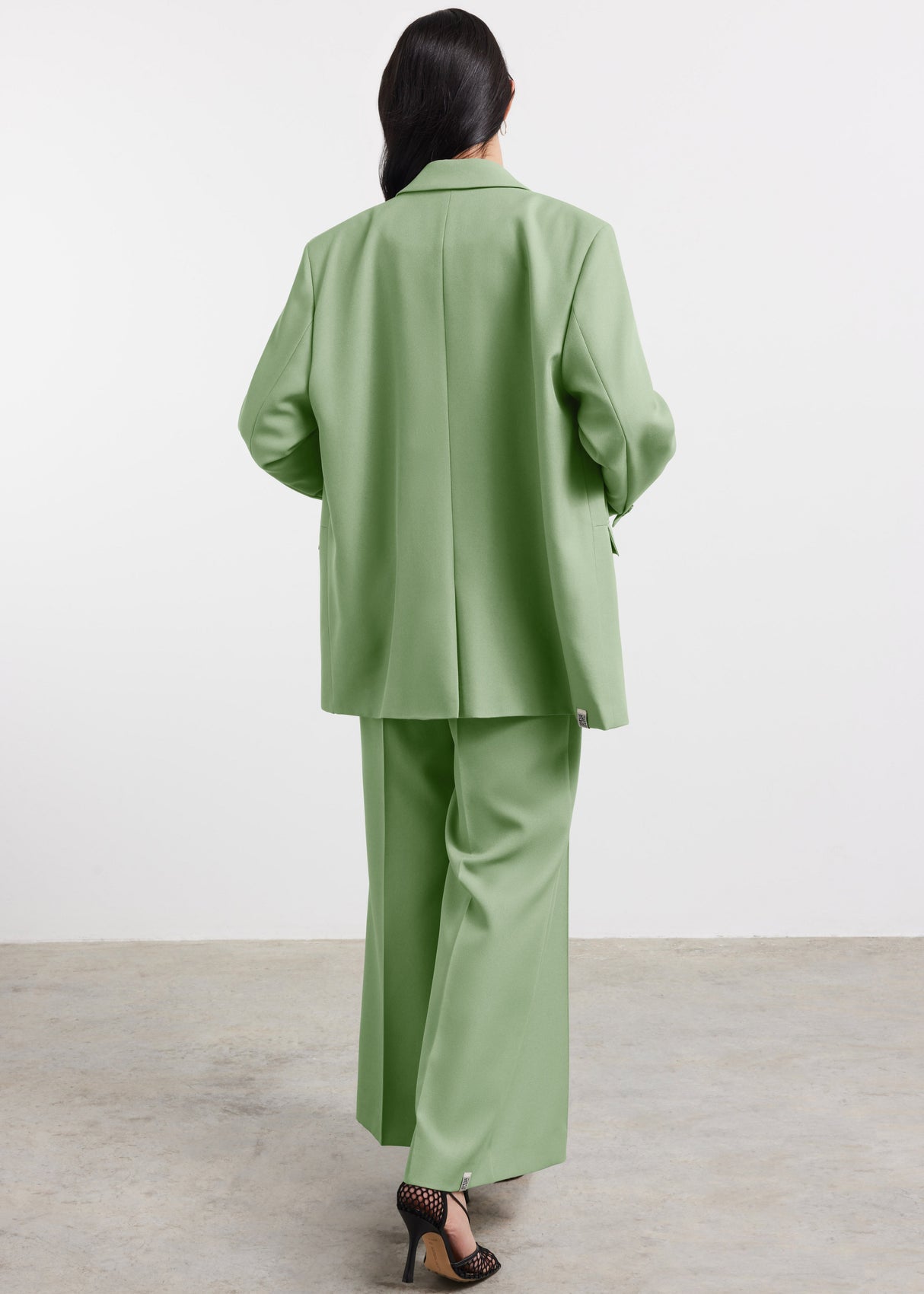 Oversized Re-Form100© Blazer Sage Green