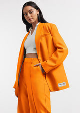 Oversized Re-Form100© Blazer Tangerine Orange