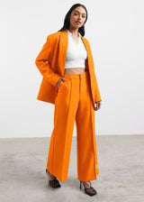 Oversized Re-Form100© Blazer Tangerine Orange