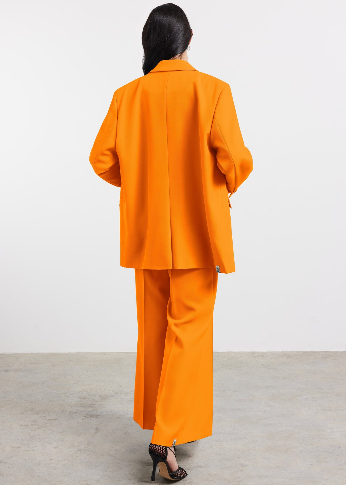 Oversized Re-Form100© Blazer Tangerine Orange