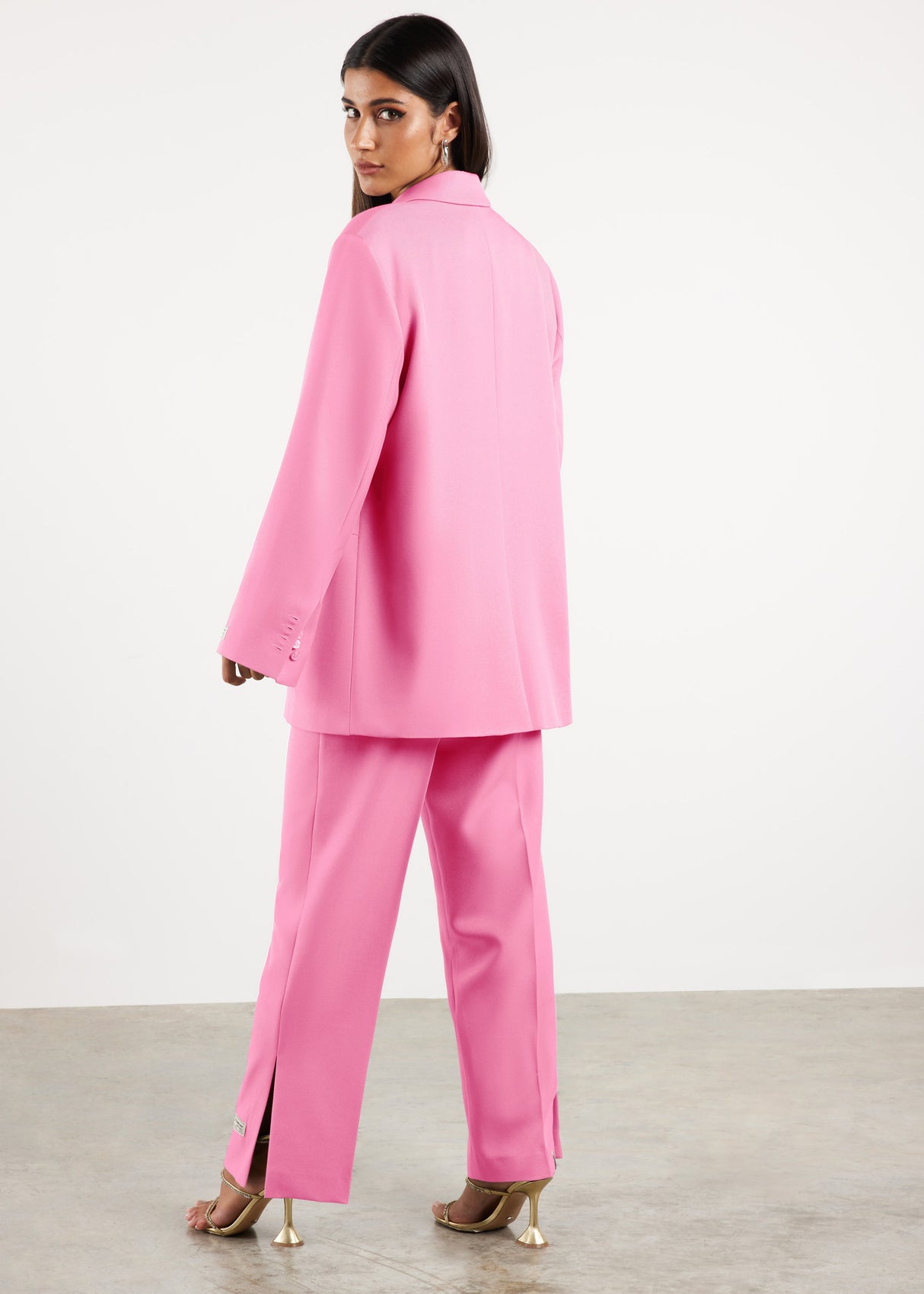 Formal Oversized Blazer Bubblegum Pink