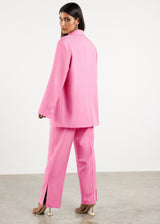 Formal Oversized Blazer Bubblegum Pink