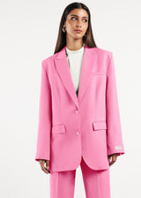 Formal Oversized Blazer Bubblegum Pink