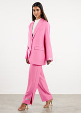 Formal Oversized Blazer Bubblegum Pink