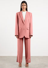 Formal Oversized Blazer Blush Pink