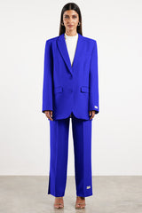 Formal Oversized Blazer Moroccan Blue