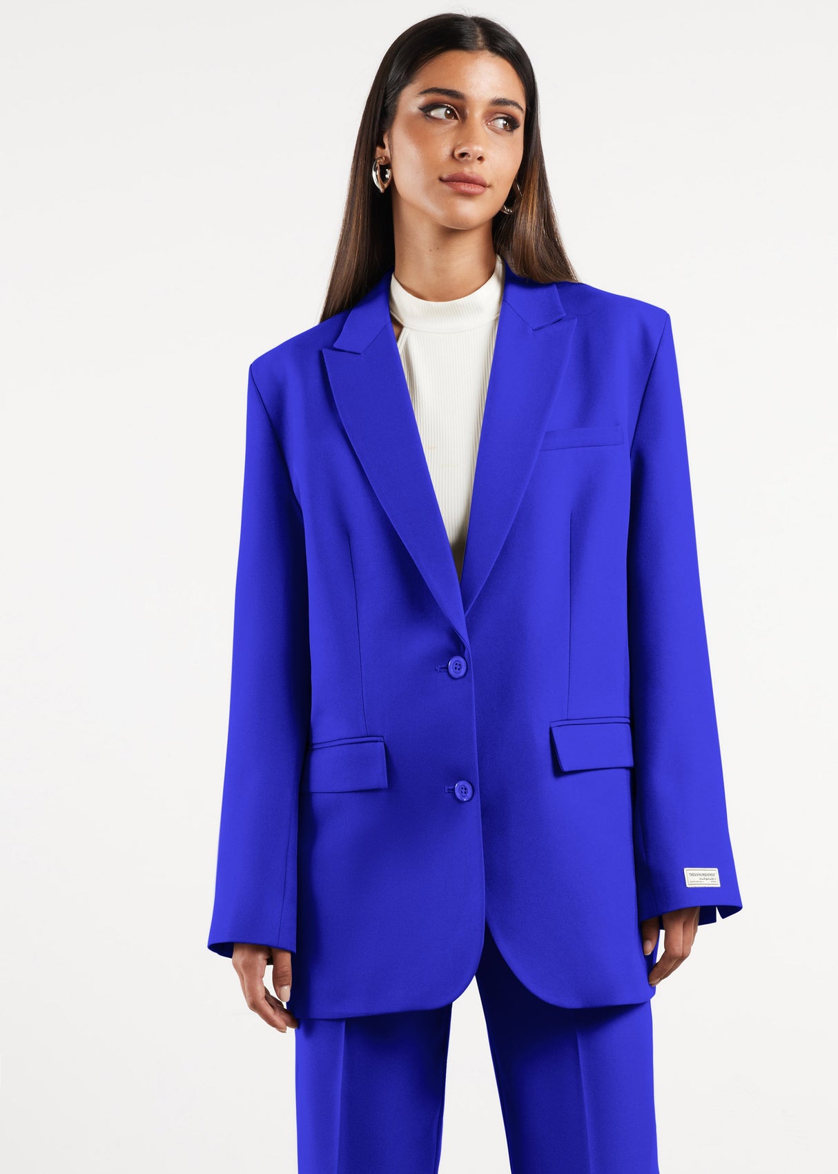 Formal Oversized Blazer Moroccan Blue