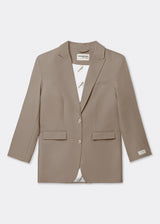 Formal Oversized Blazer Mushroom