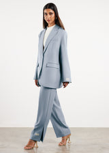 Formal Oversized Blazer Opal Blue