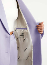 Formal Oversized Blazer Pastel Purple