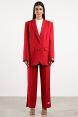 Formal Oversized Blazer Red