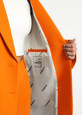 Formal Oversized Blazer Tangerine Orange