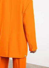 Formal Oversized Blazer Tangerine Orange