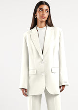 Formal Oversized Blazer White