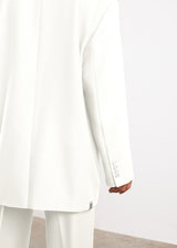 Formal Oversized Blazer White