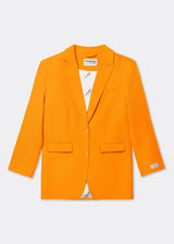 Formal Oversized Blazer Tangerine Orange