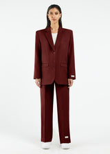 Women's Formal Oversized Blazer Blood Stone