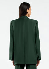 Women's Formal Oversized Blazer Forest Green