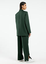 Women's Formal Oversized Blazer Forest Green