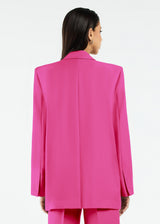 Women's Formal Oversized Blazer Fuschia Pink