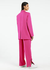 Women's Formal Oversized Blazer Fuschia Pink