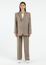 Women's Formal Oversized Blazer Mushroom