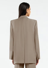 Women's Formal Oversized Blazer Mushroom