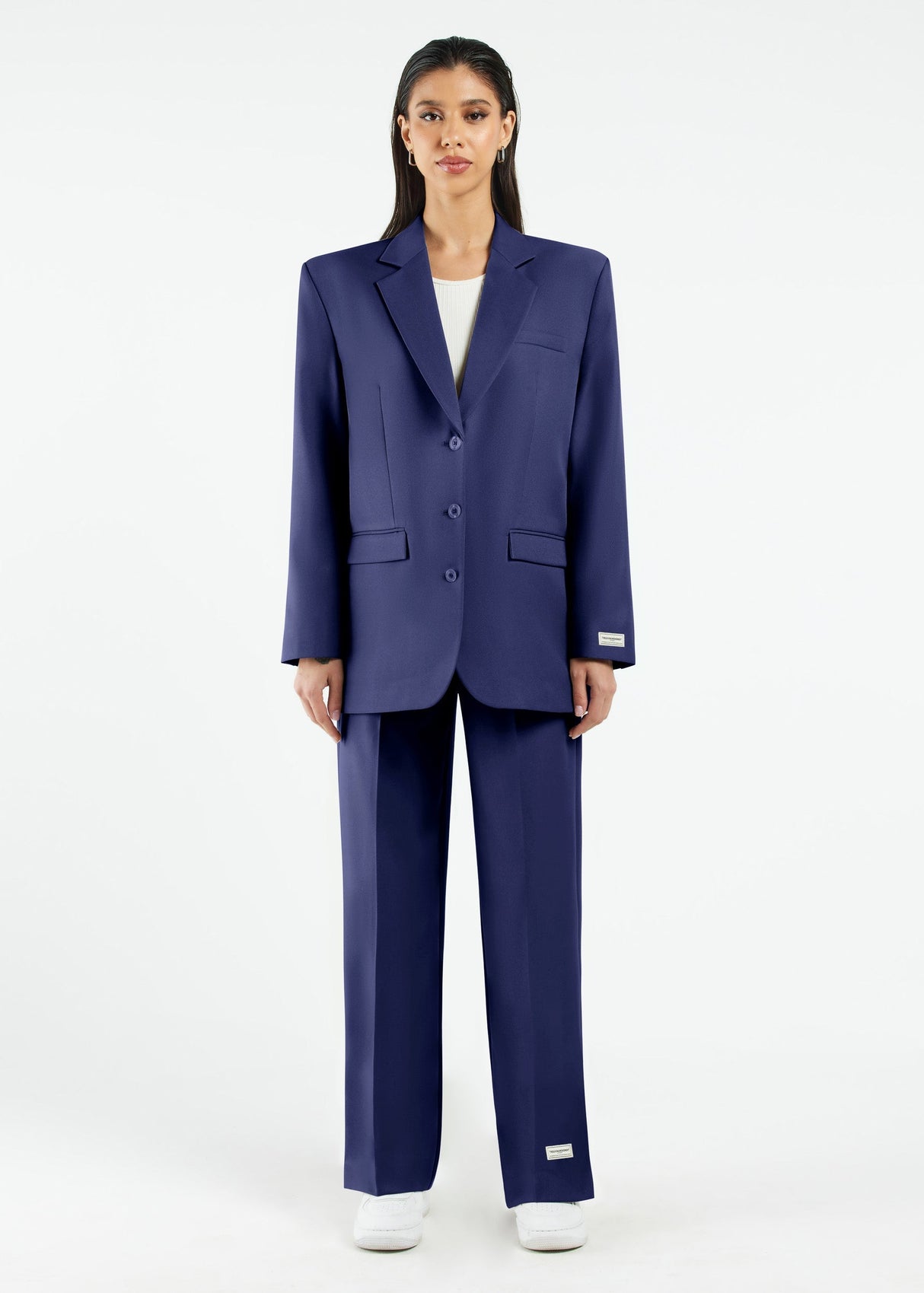 Women's Formal Oversized Blazer Navy