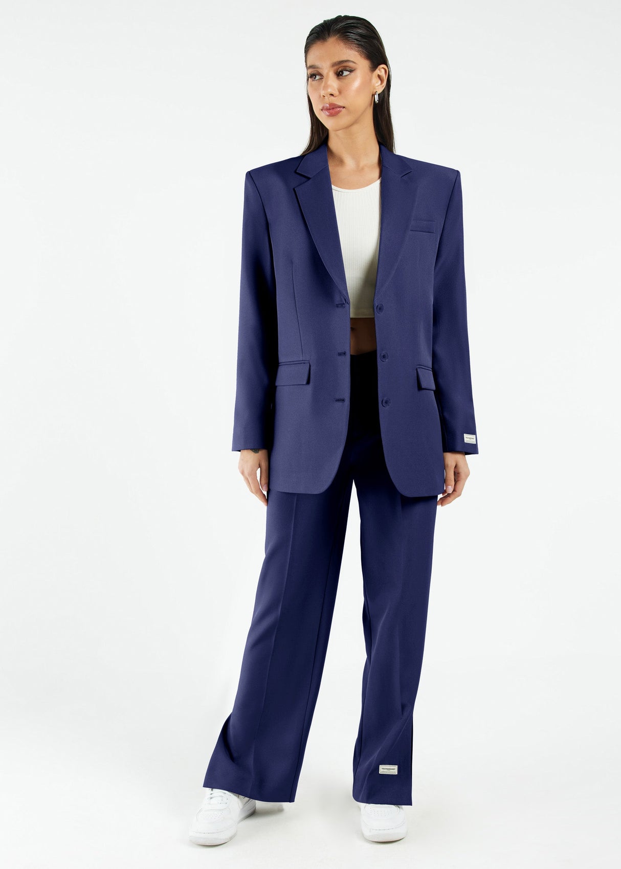 Women's Formal Oversized Blazer Navy