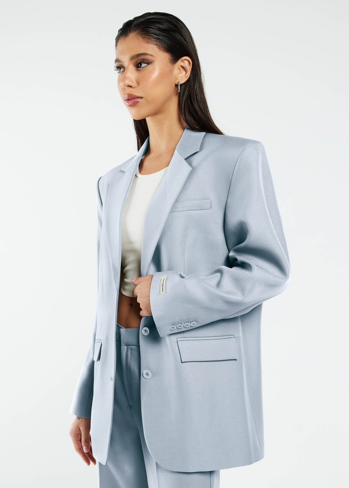 Women's Formal Oversized Blazer Opal Blue