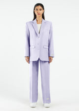 Women's Formal Oversized Blazer Pastel Purple