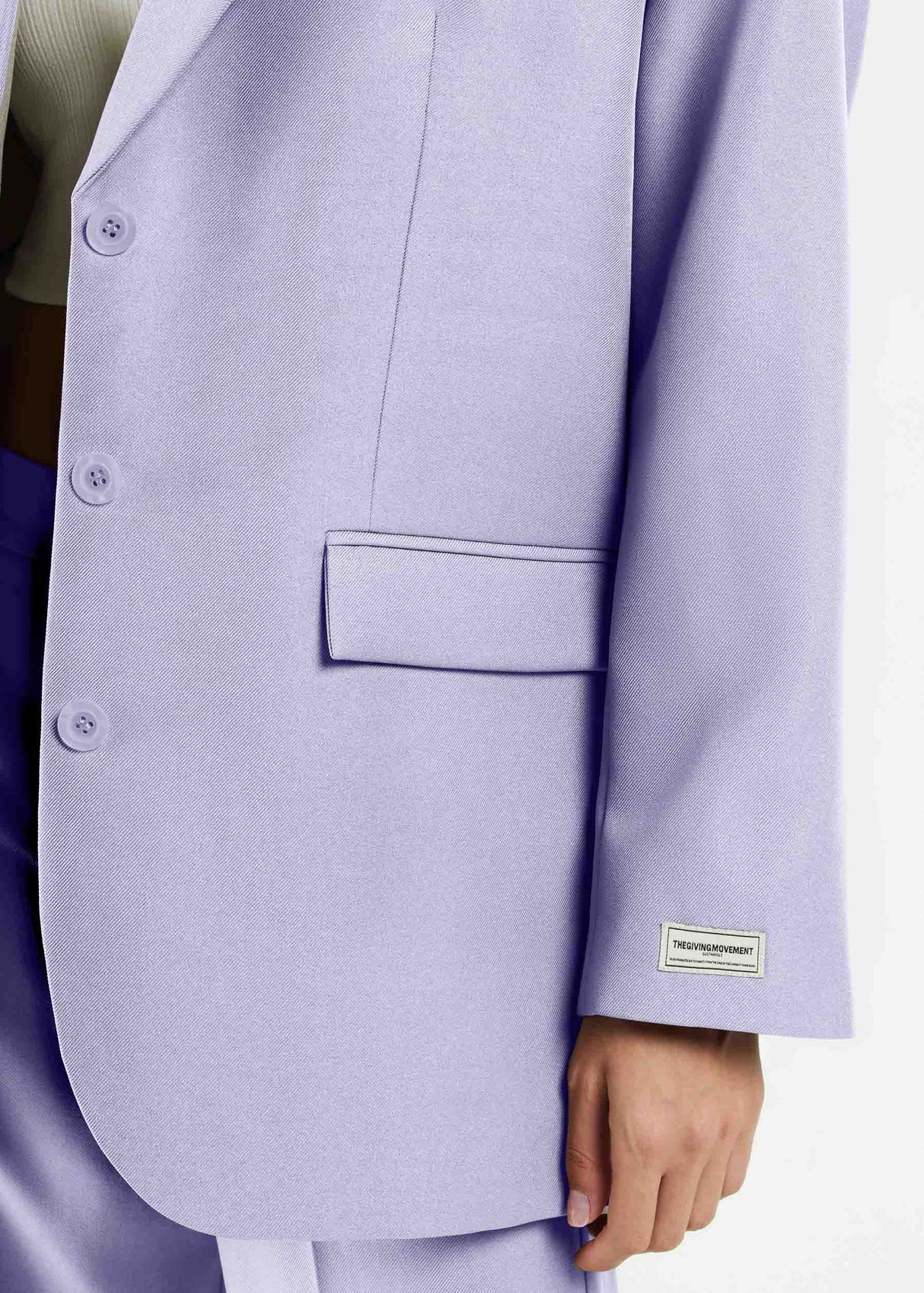 Women's Formal Oversized Blazer Pastel Purple