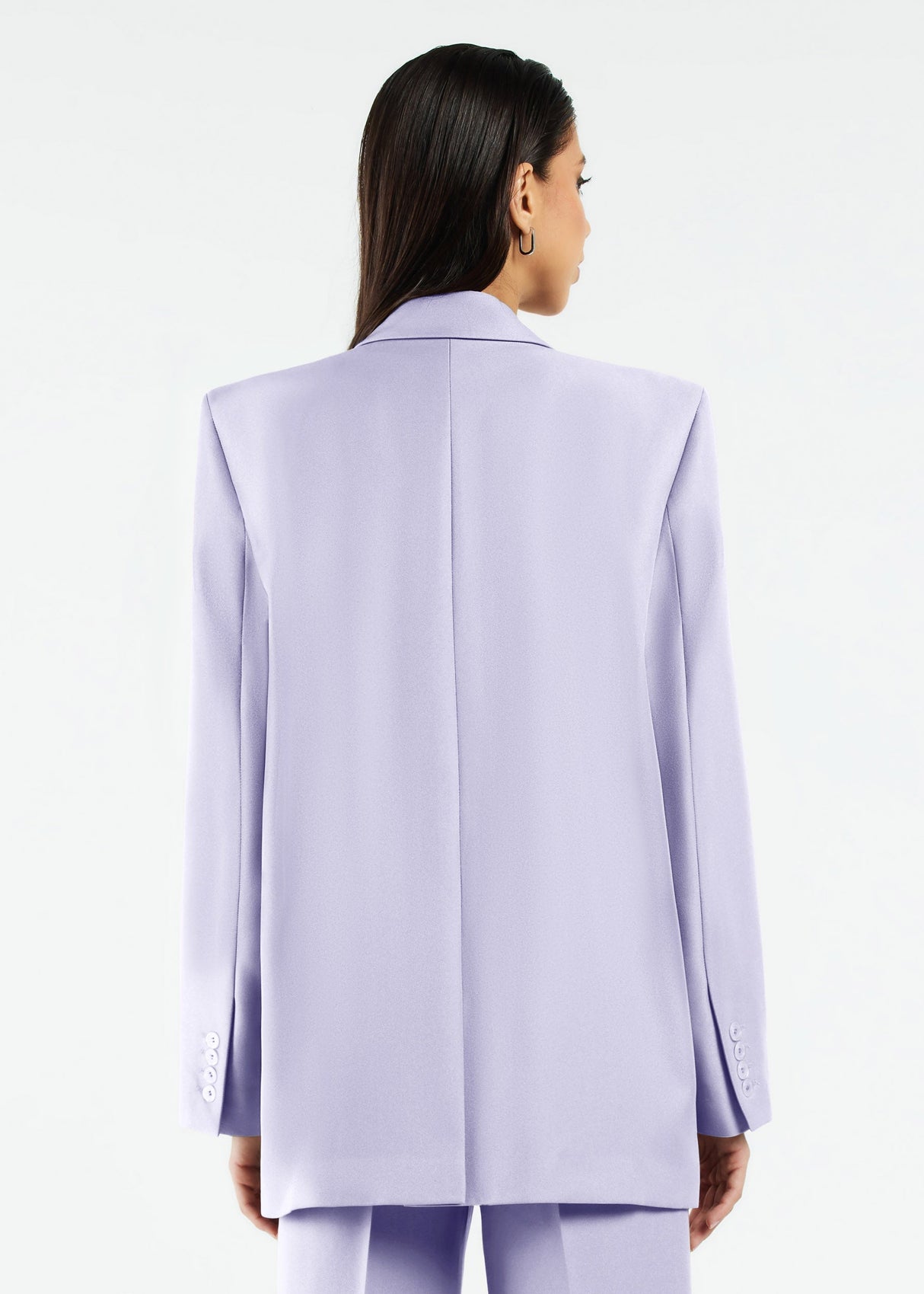 Women's Formal Oversized Blazer Pastel Purple