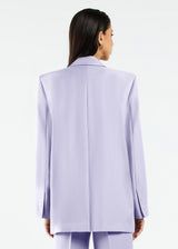 Women's Formal Oversized Blazer Pastel Purple