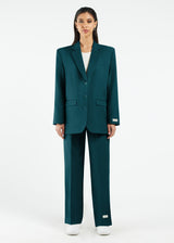 Women's Formal Oversized Blazer Teal