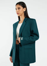 Women's Formal Oversized Blazer Teal