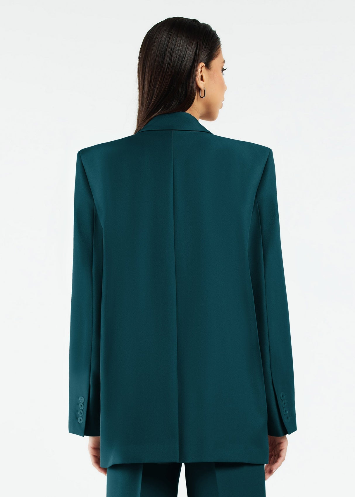 Women's Formal Oversized Blazer Teal