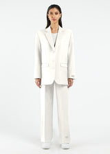 Women's Formal Oversized Blazer Off White